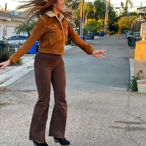 Wishlist Corduroy Brown Flare Pants
